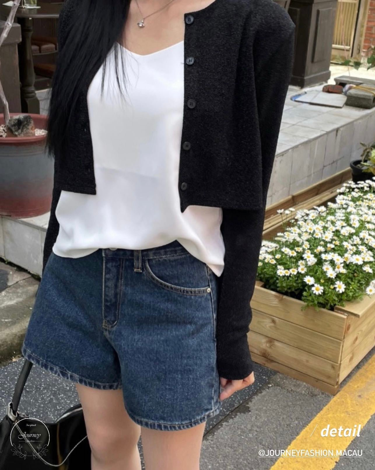 韓國丨後袋牛仔短褲