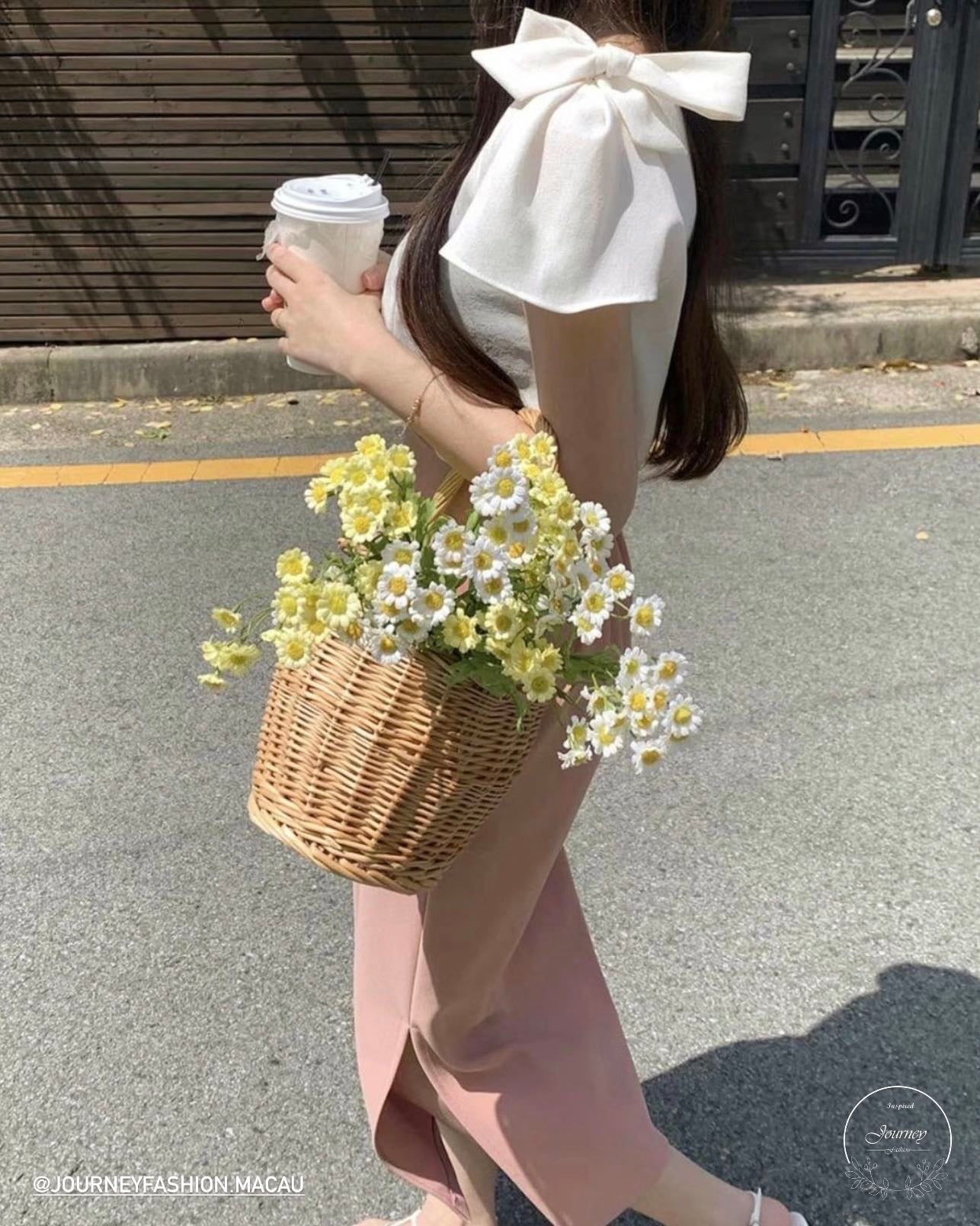 韓國丨綁帶蝴蝶結TOP