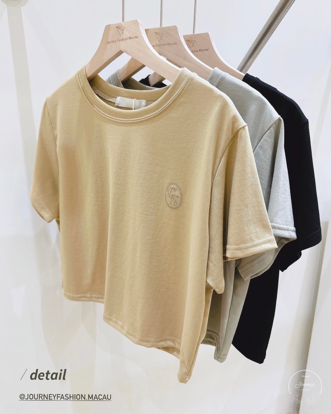 韓國丨刺繡圖案TEE