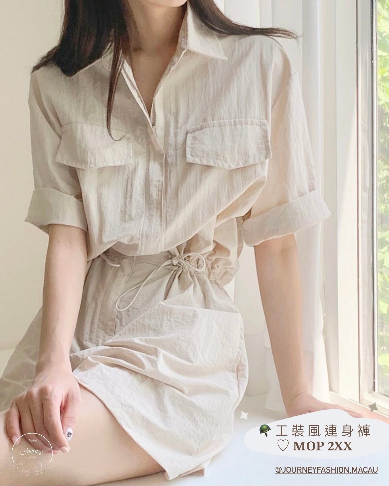 韓國丨工裝連身褲