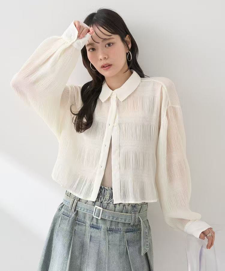 日本丨翻領水波紋襯衫