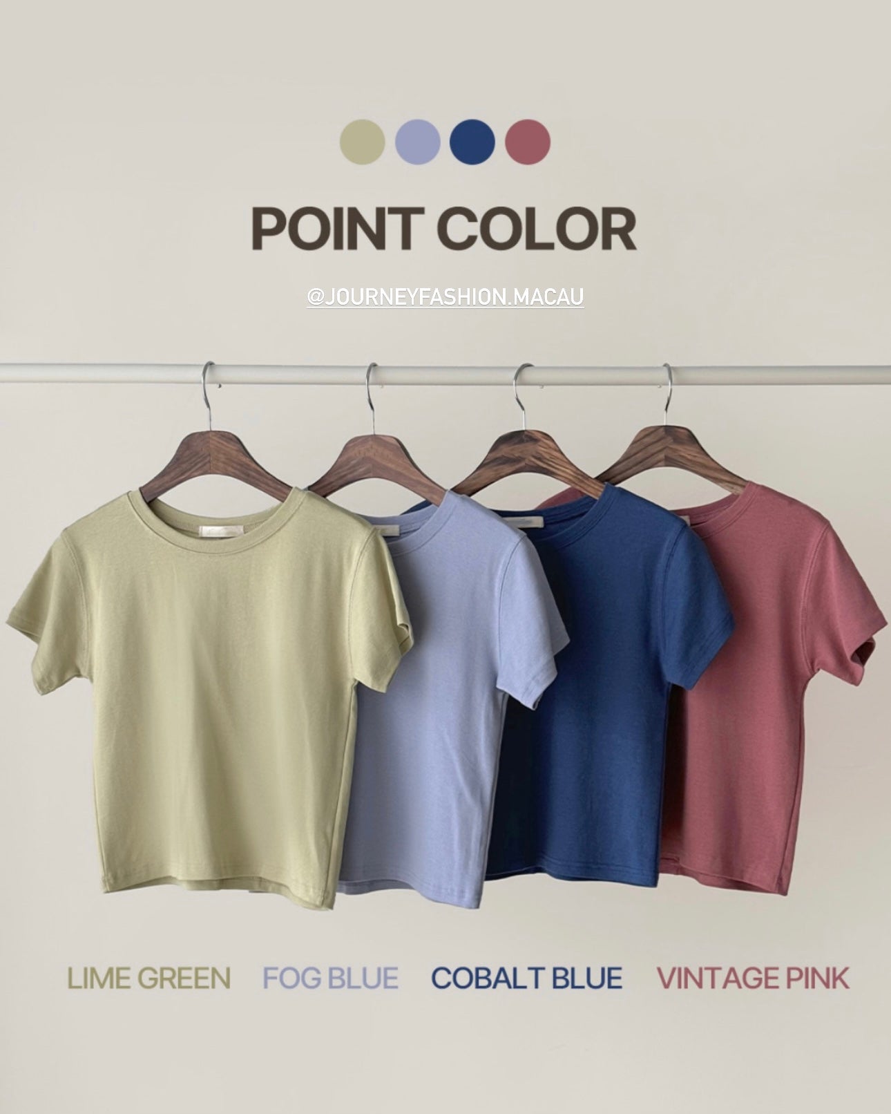 韓國丨SEMI-CROP TEE