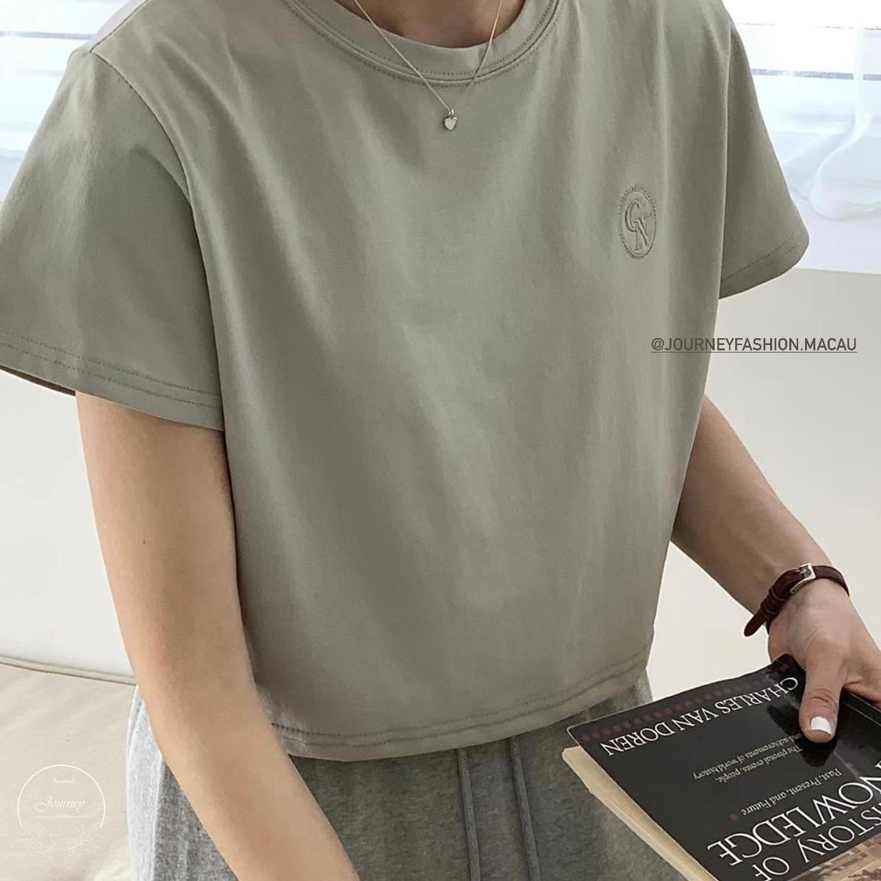韓國丨刺繡圖案TEE