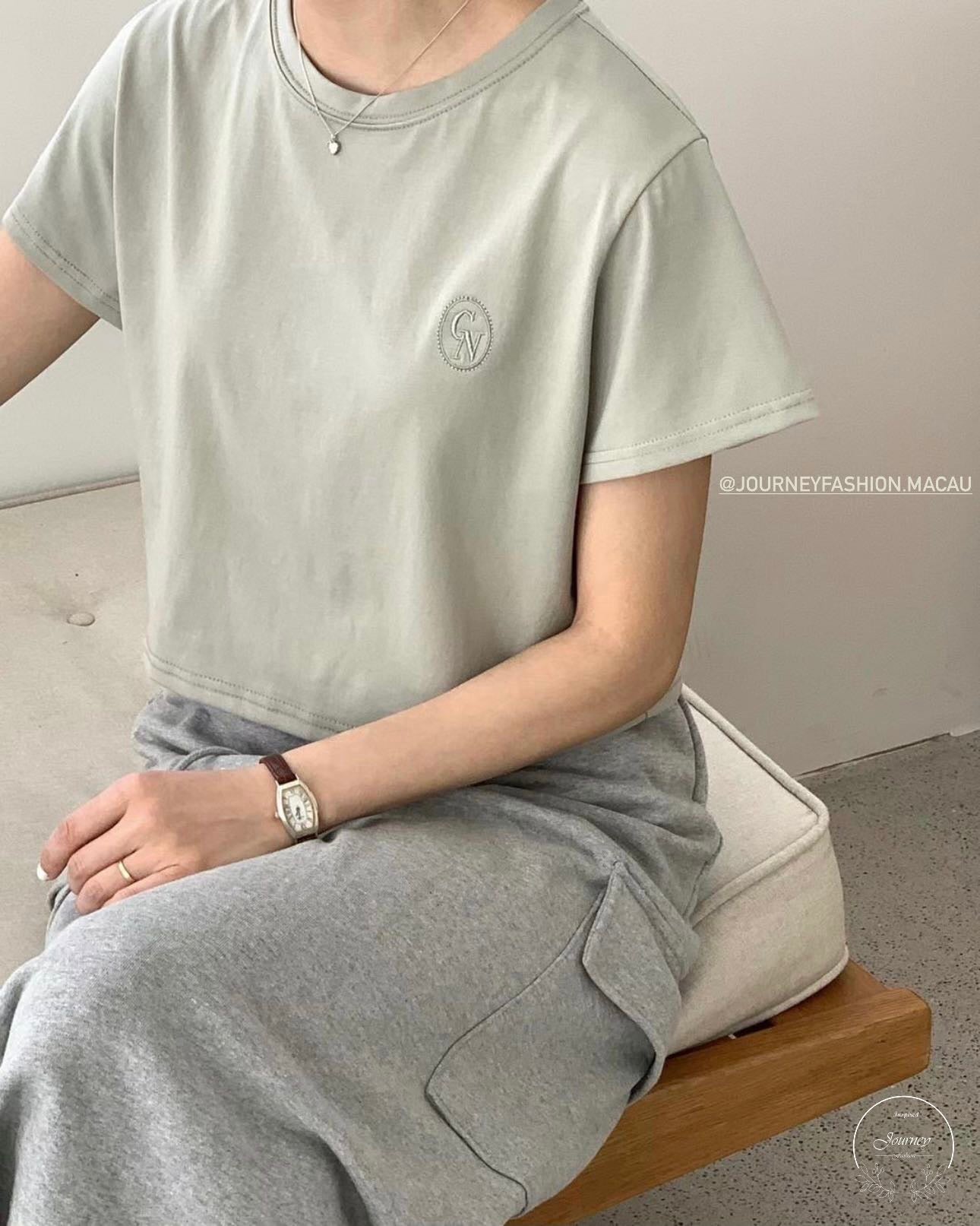 韓國丨刺繡圖案TEE
