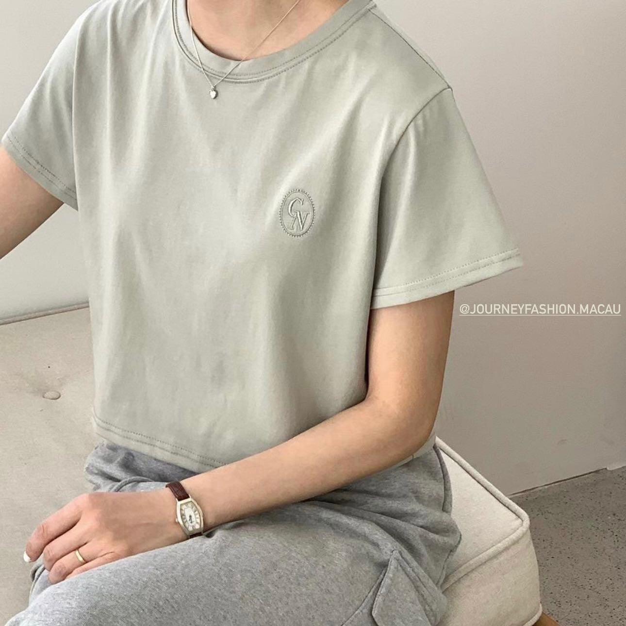 韓國丨刺繡圖案TEE