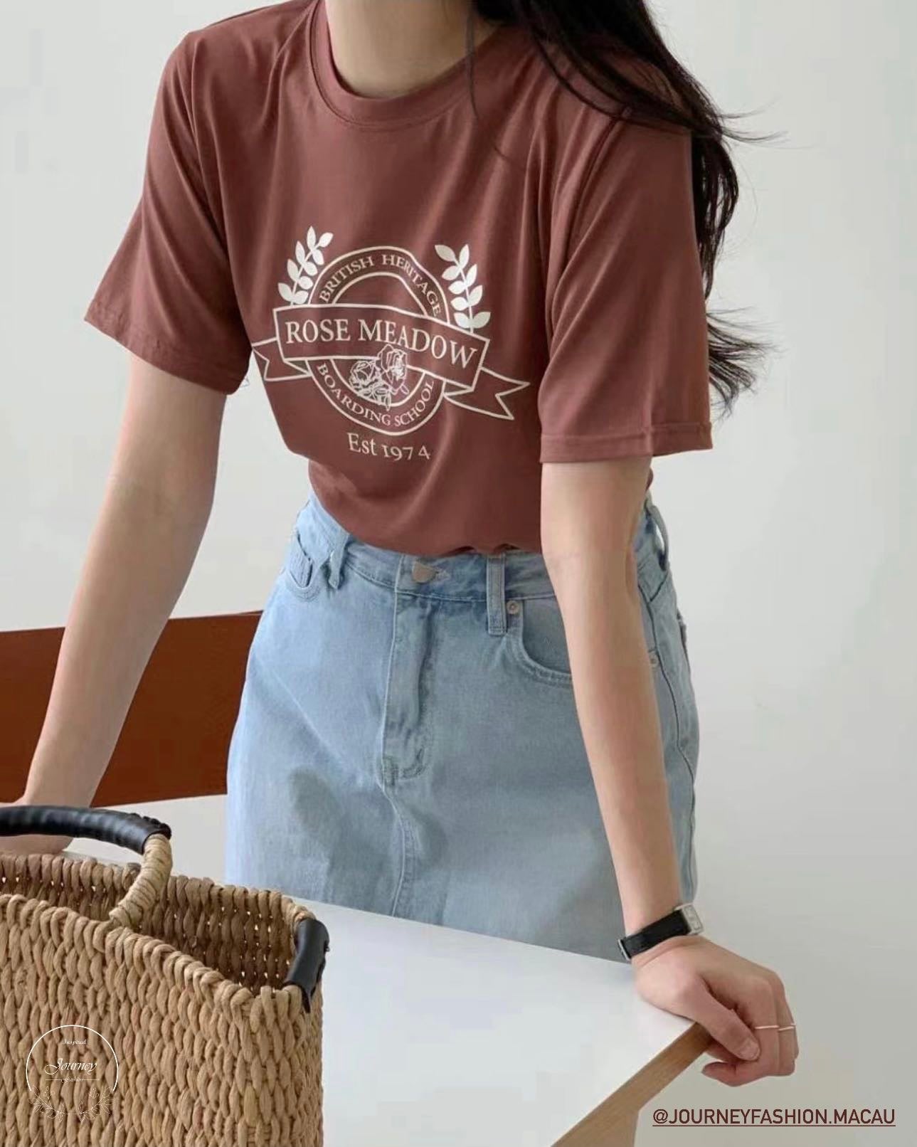 韓國丨軟糯字母TEE