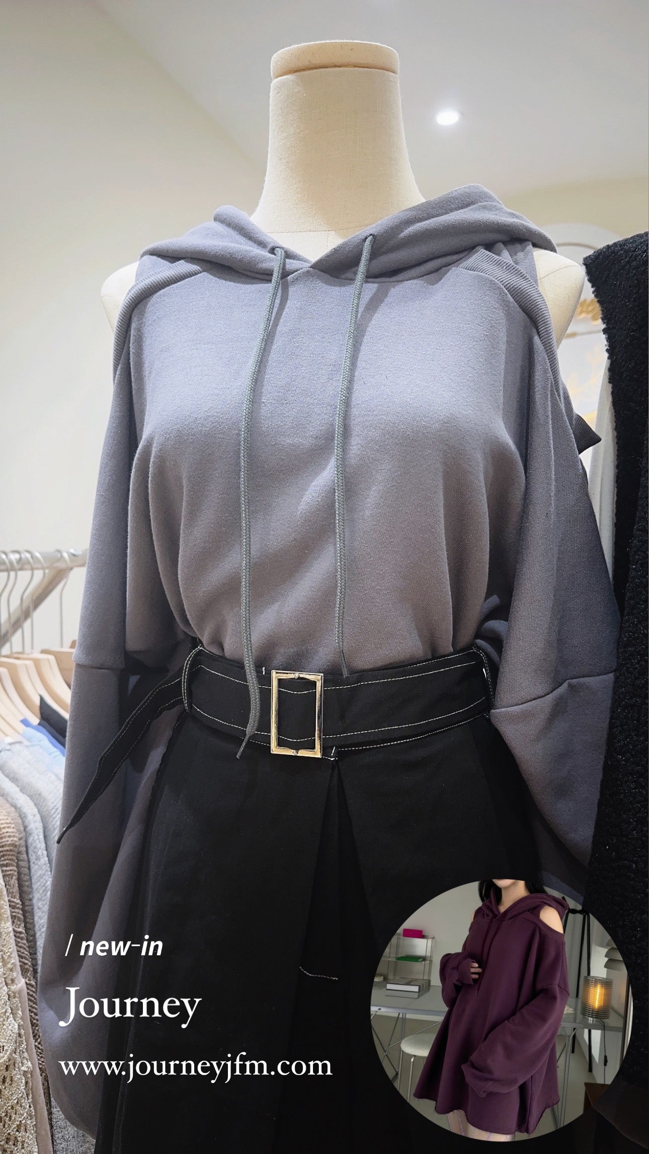 韓國丨RETURN HOOD MINI DRESS