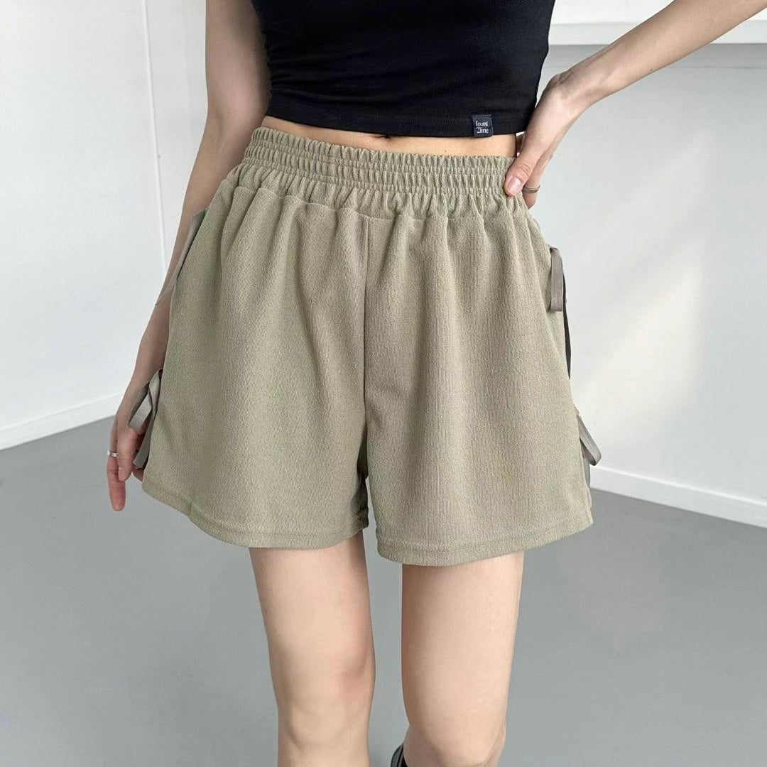 韓國丨蝴蝶結綁帶短褲