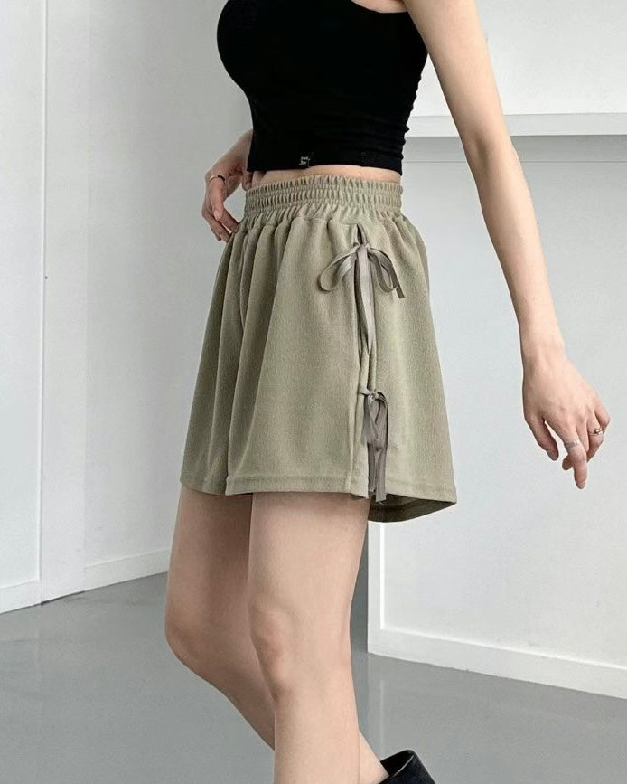 韓國丨蝴蝶結綁帶短褲