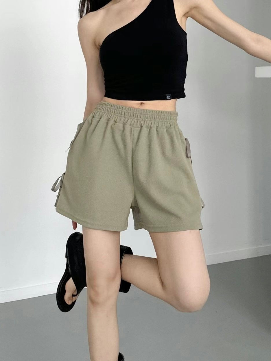 韓國丨蝴蝶結綁帶短褲