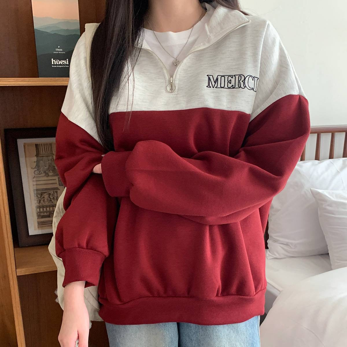 韓國丨半拉鍊內絨MTM