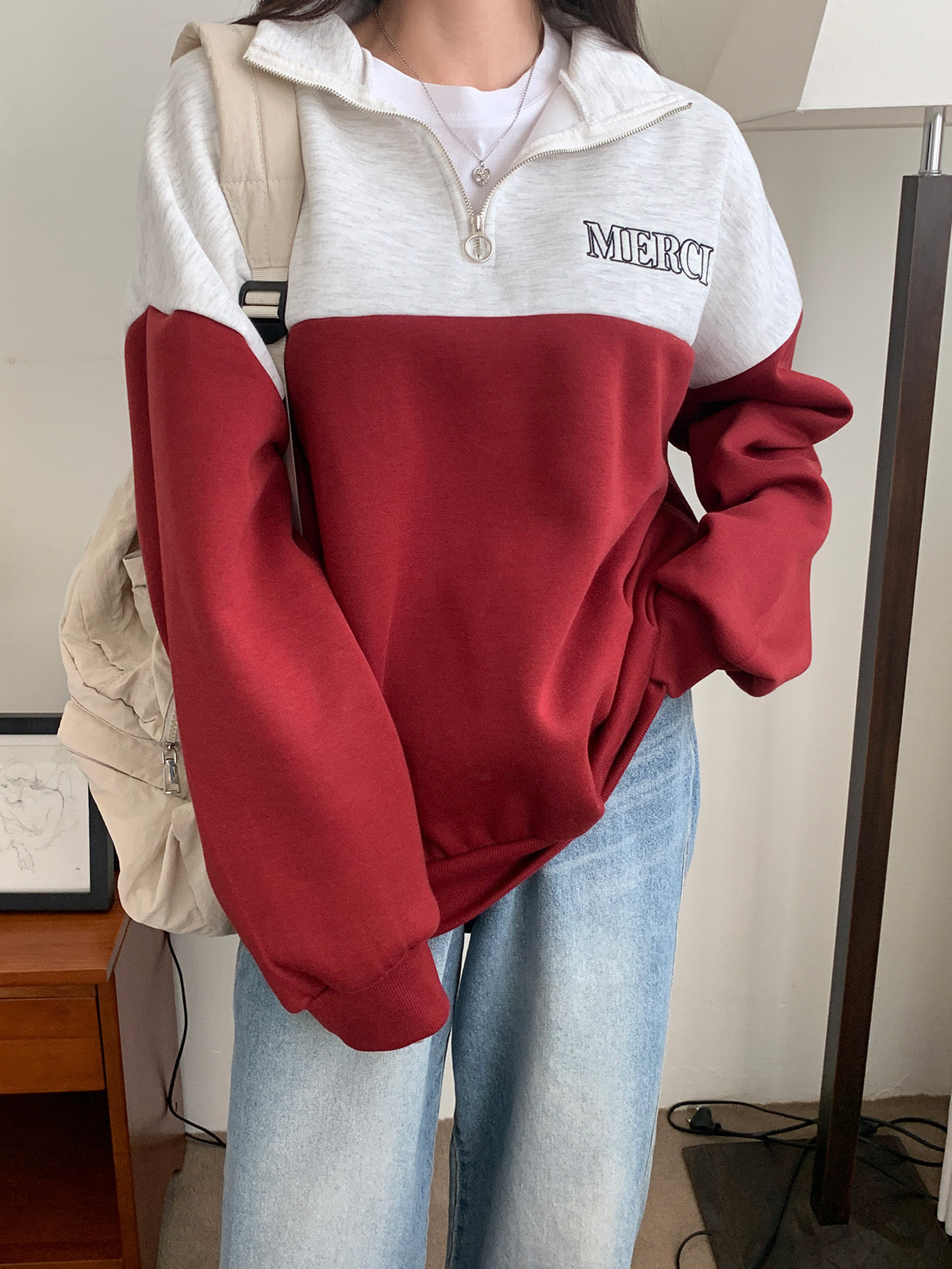 韓國丨半拉鍊內絨MTM
