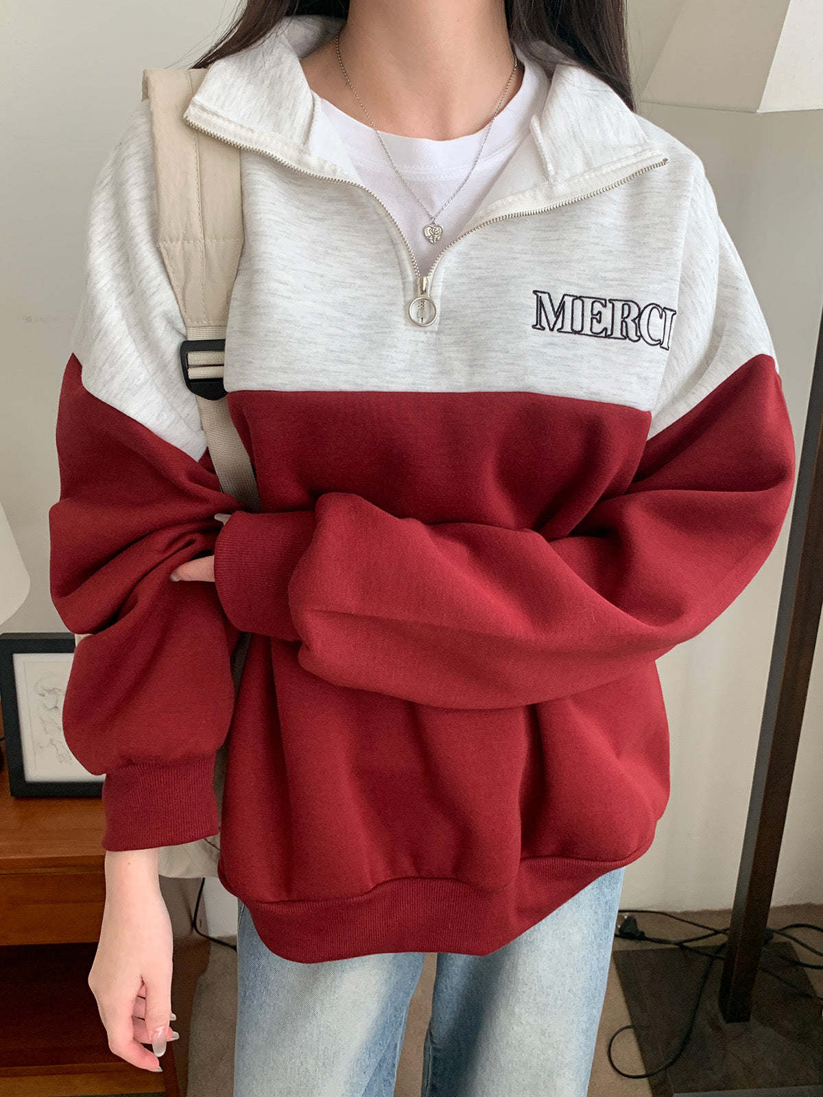 韓國丨半拉鍊內絨MTM