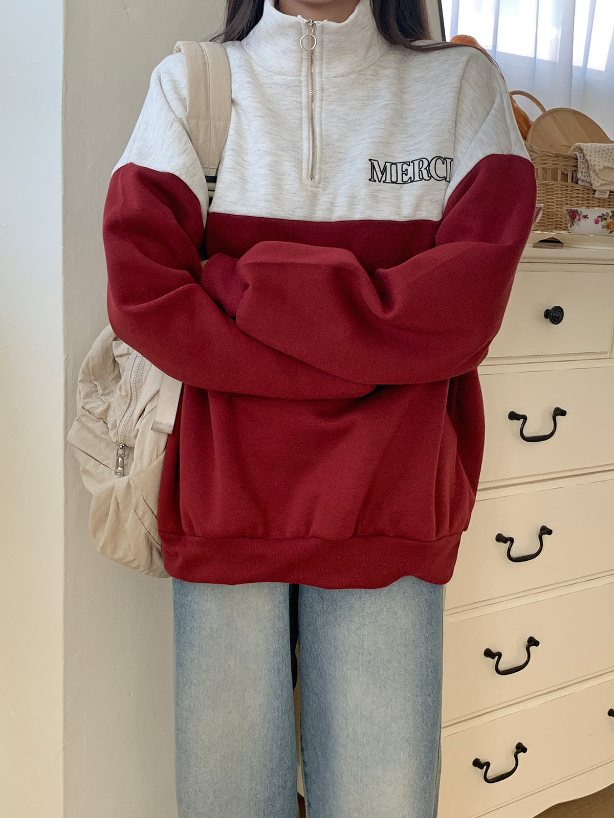 韓國丨半拉鍊內絨MTM