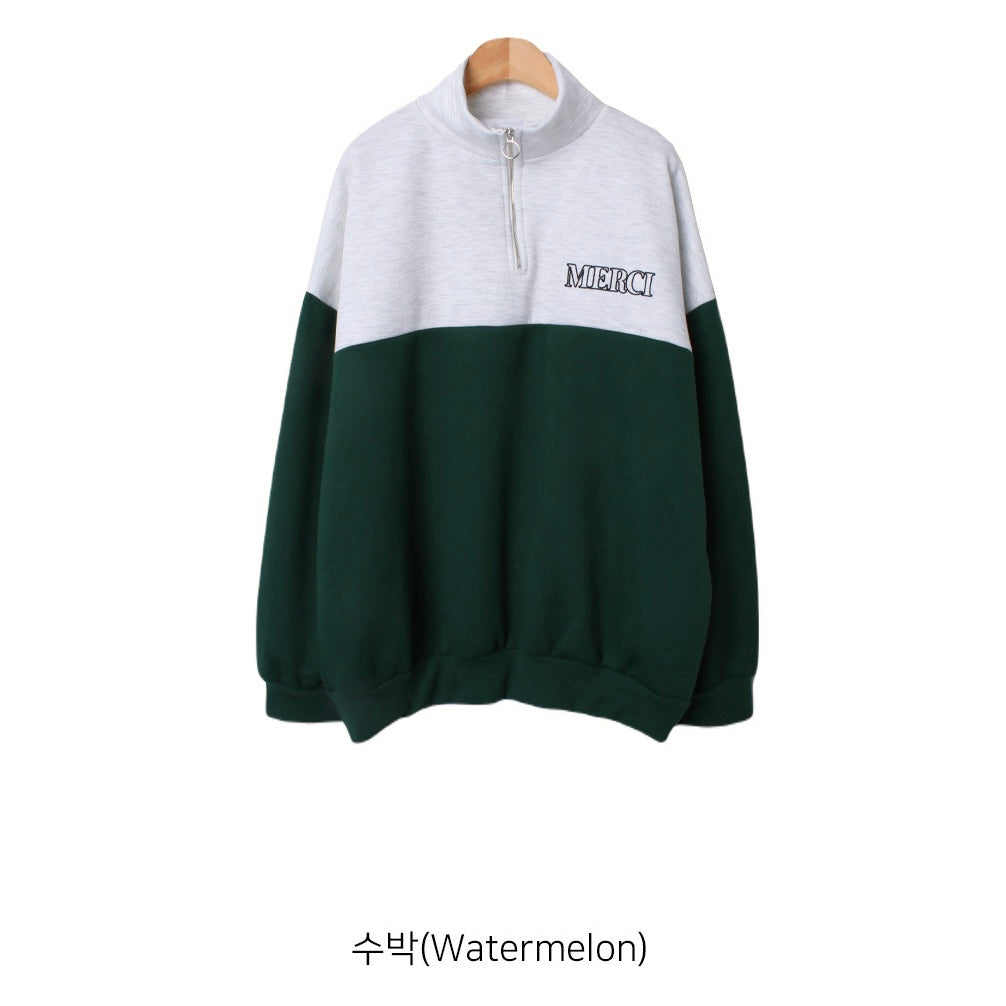 韓國丨半拉鍊內絨MTM