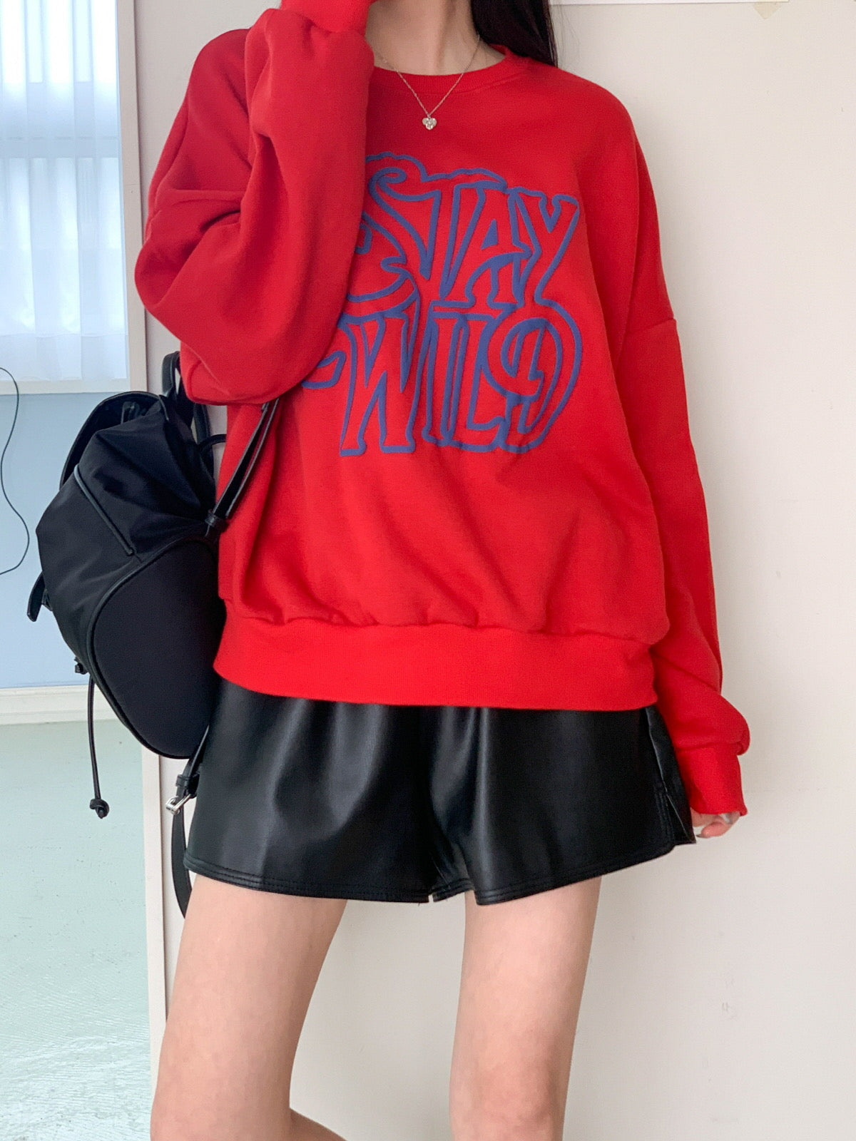 韓國丨內絨印花衛衣