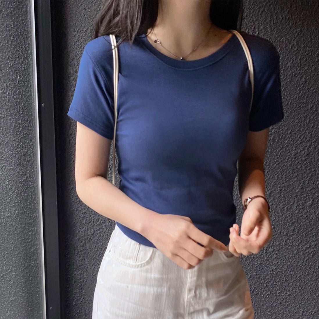 韓國丨SEMI-CROP TEE