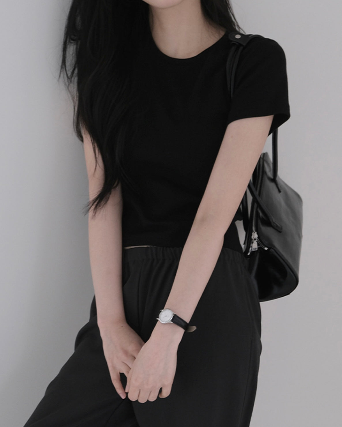 韓國丨SEMI-CROP TEE