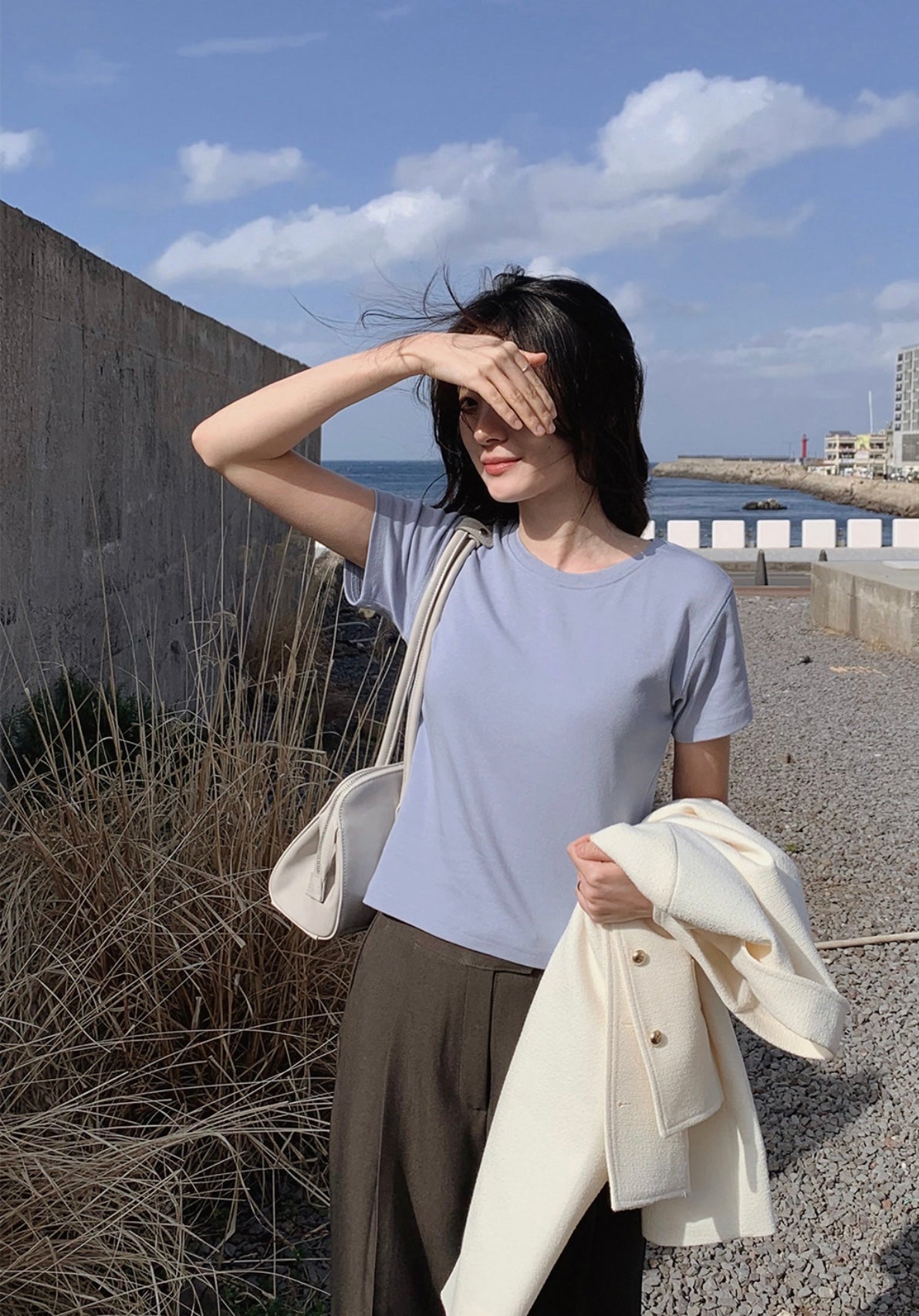 韓國丨SEMI-CROP TEE