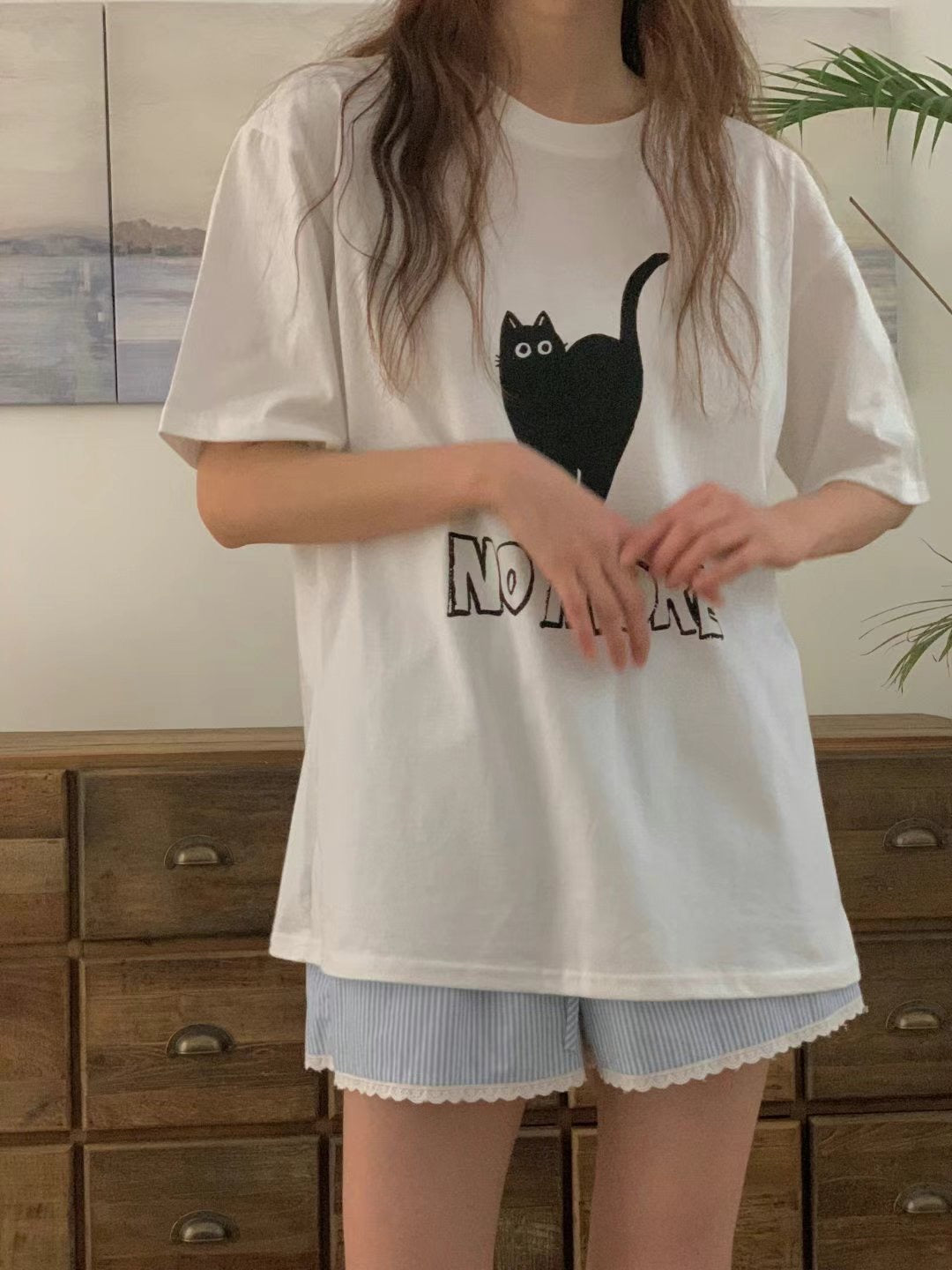 韓國丨貓咪圖案TEE