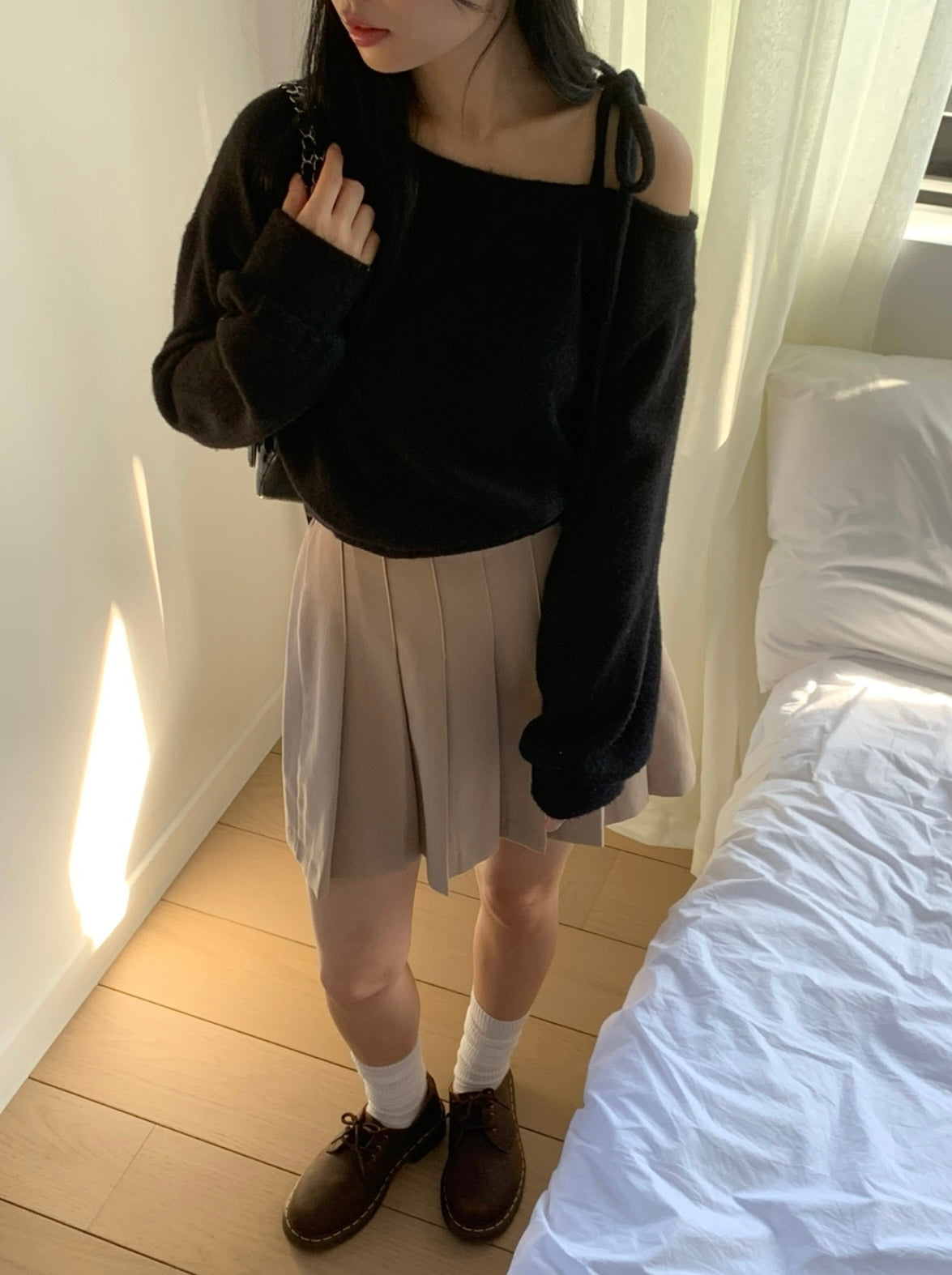 韓國丨棉花糖綁帶TOP