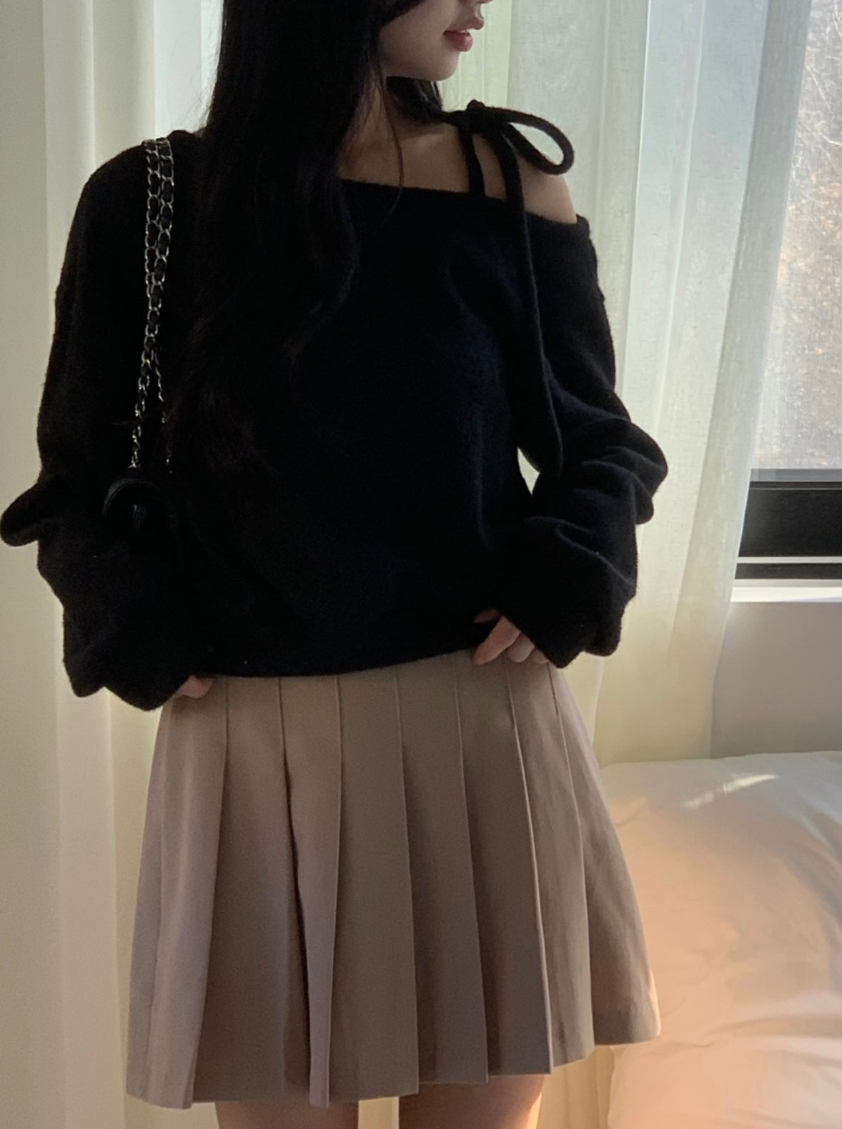 韓國丨棉花糖綁帶TOP