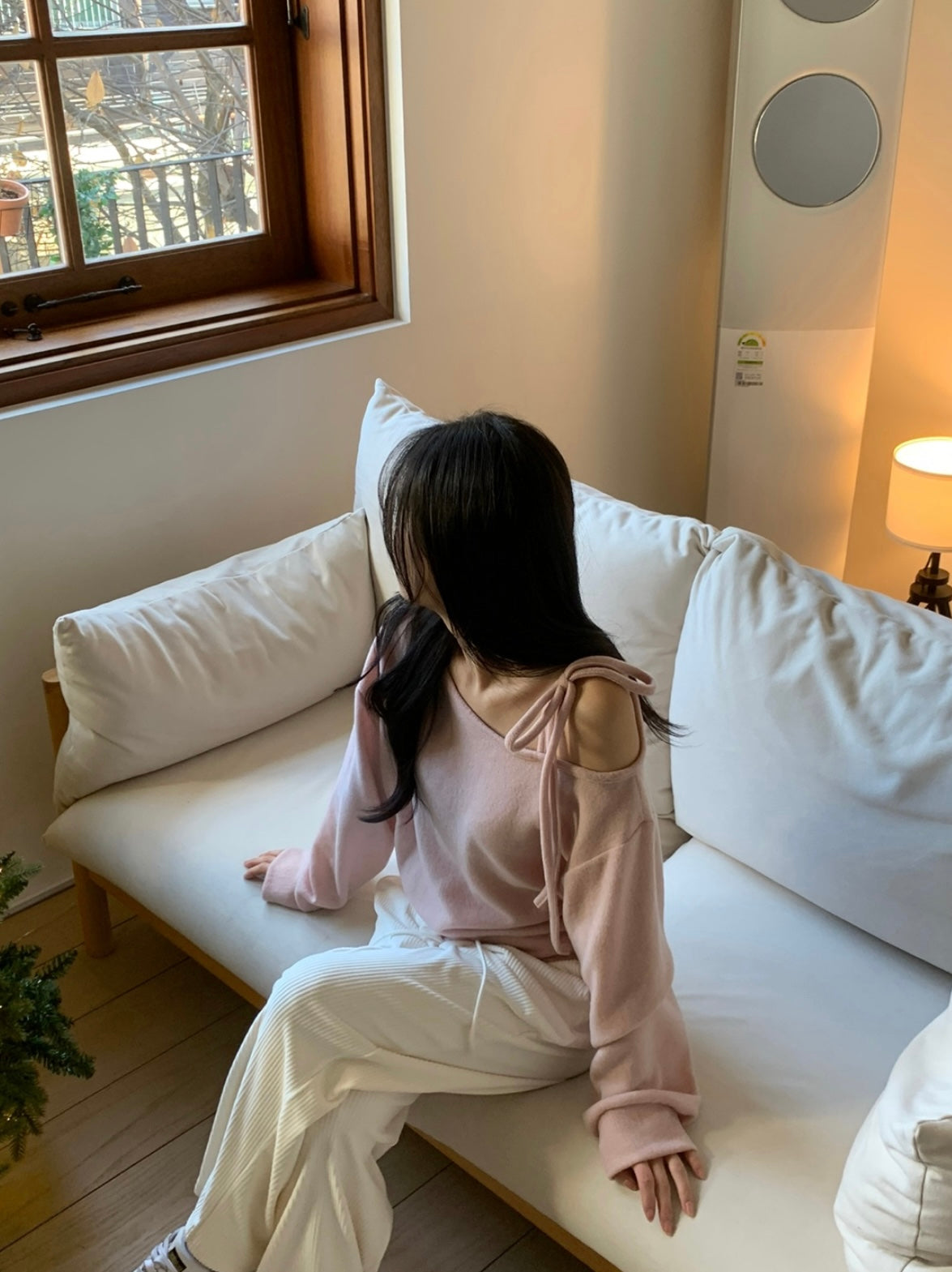 韓國丨棉花糖綁帶TOP