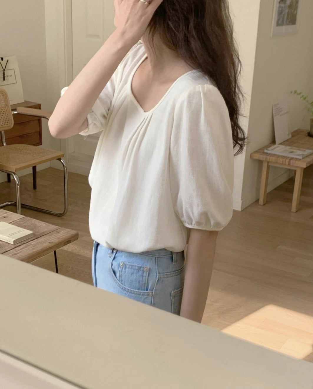 韓國丨純色方領BL