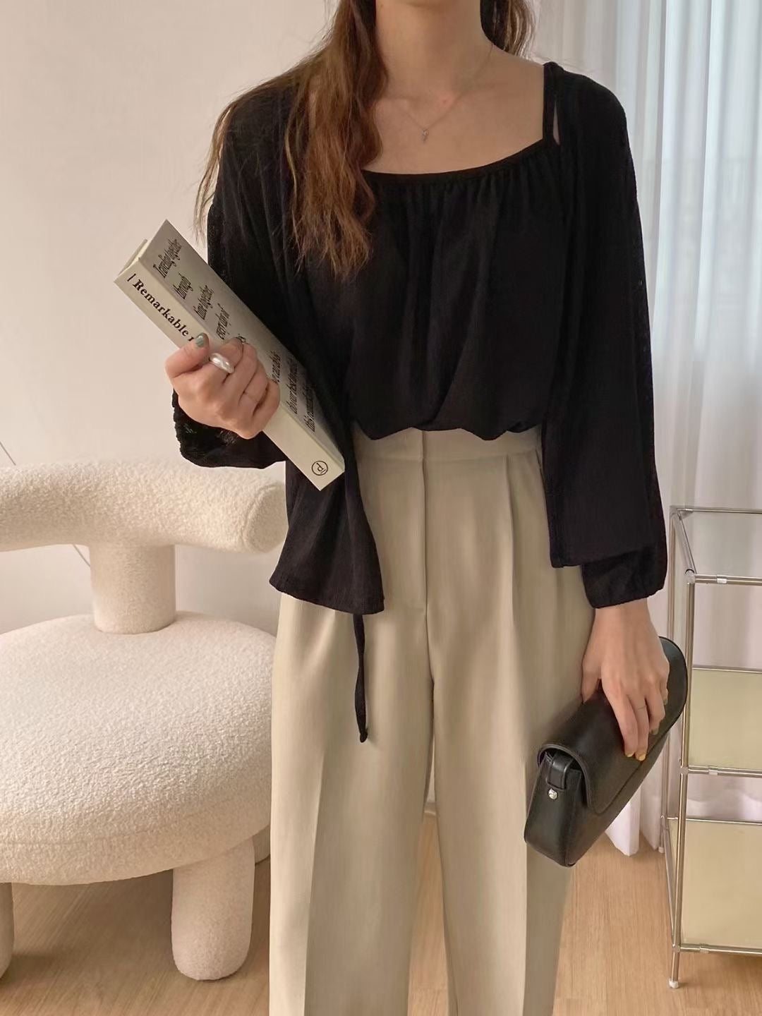 韓國丨吊帶外套SET