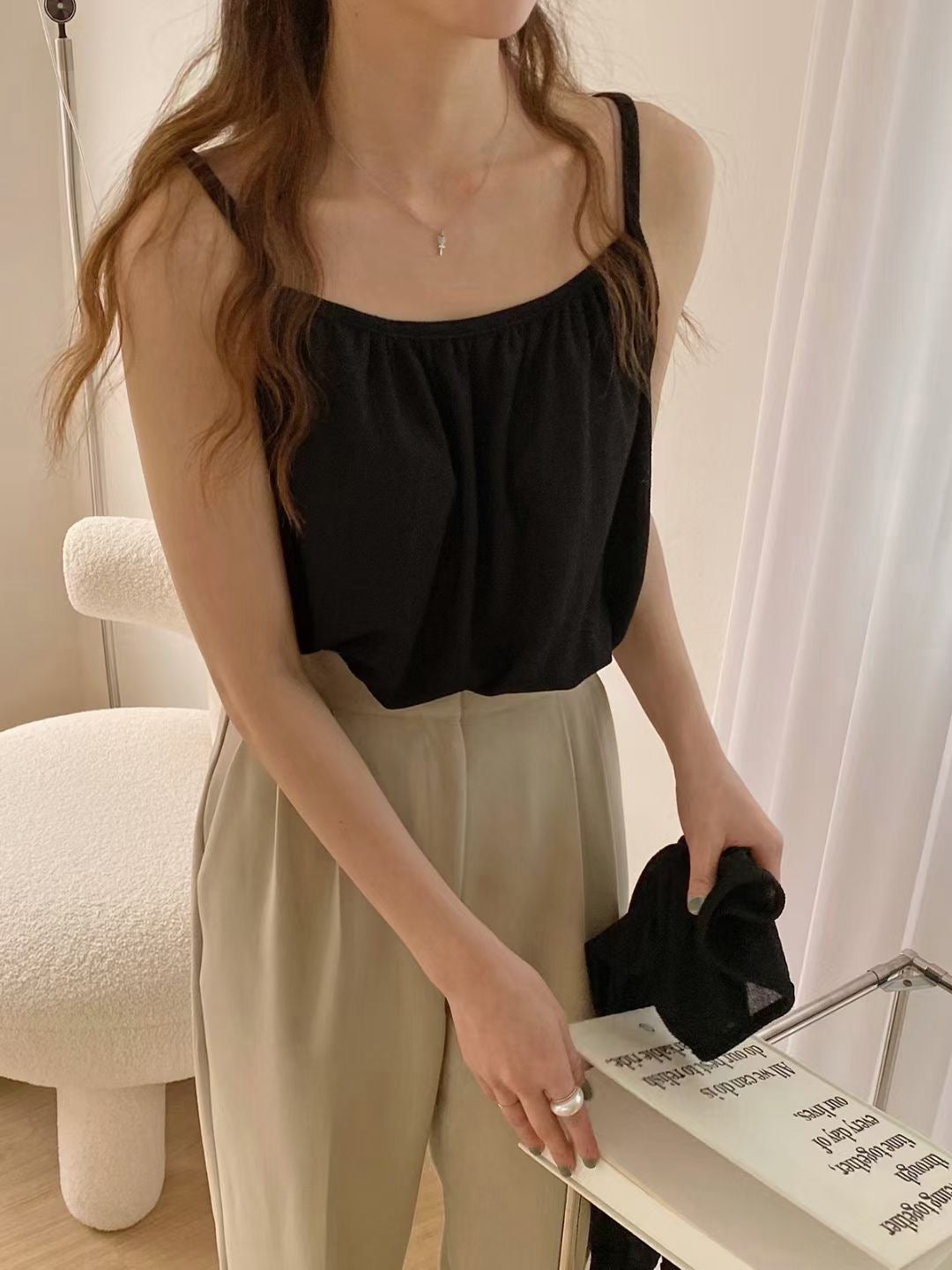 韓國丨吊帶外套SET