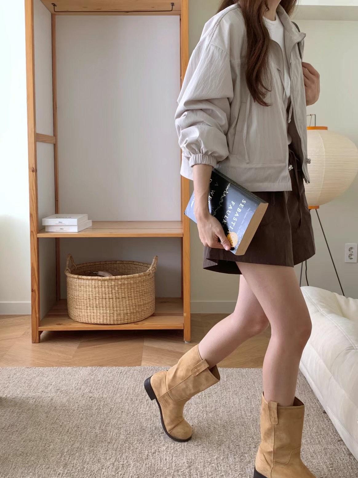 韓國丨蝴蝶結抽繩外套