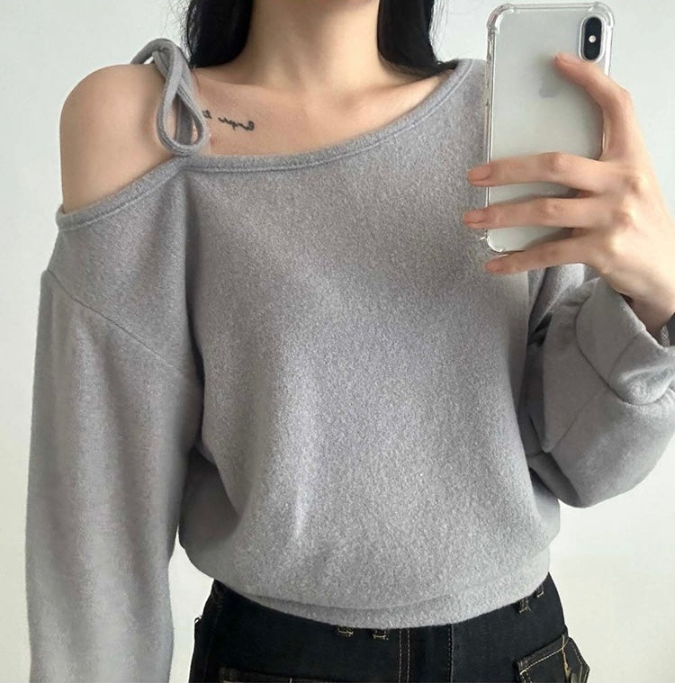 韓國丨寬鬆柔軟綁帶KNIT