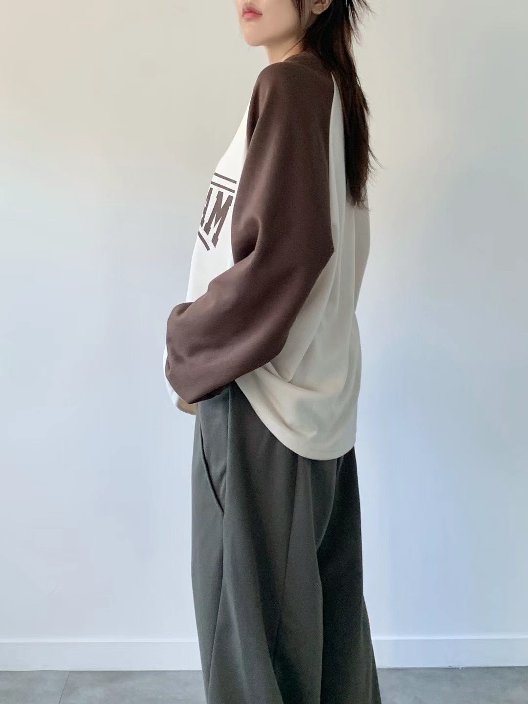 韓國丨收腰抽繩衞衣
