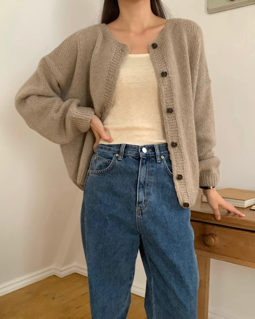 韓國丨ALPACA WOOL CARDIGAN