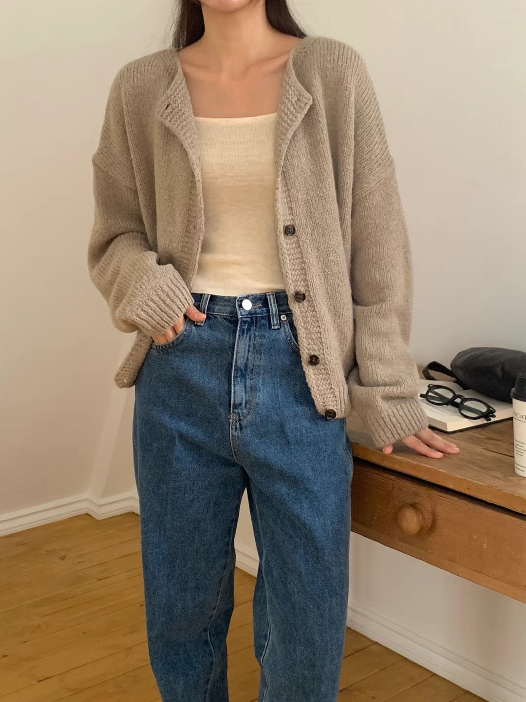 韓國丨ALPACA WOOL CARDIGAN