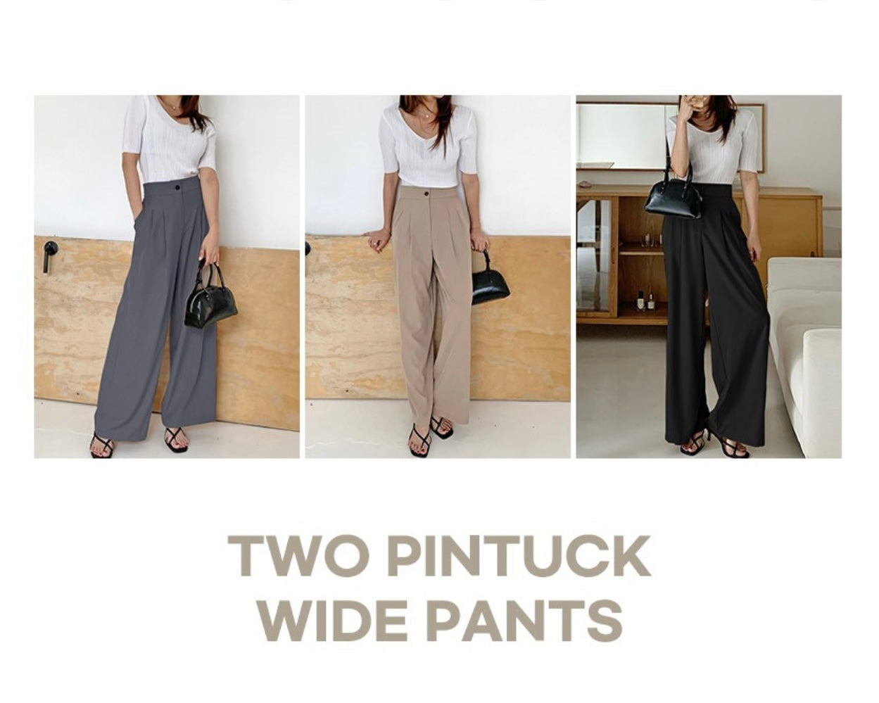 韓國丨WIDE SLACKS PANTS