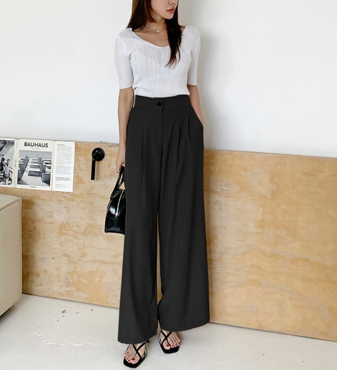 韓國丨WIDE SLACKS PANTS