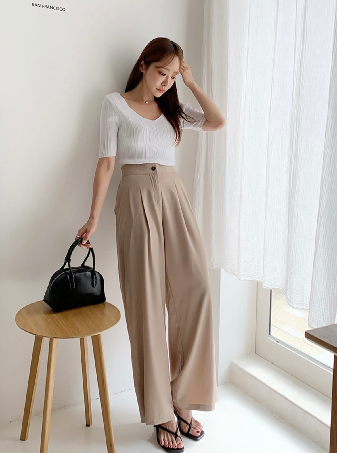 韓國丨WIDE SLACKS PANTS