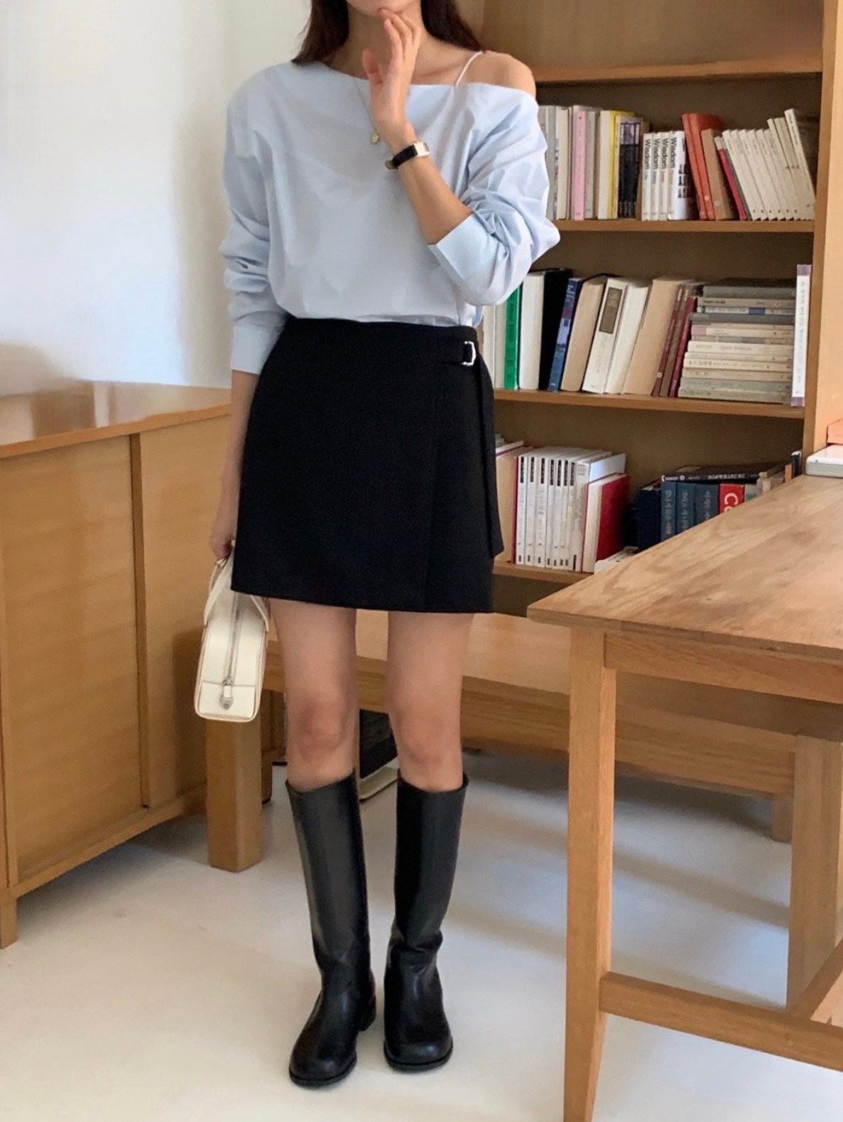 韓國丨純棉高腰SK