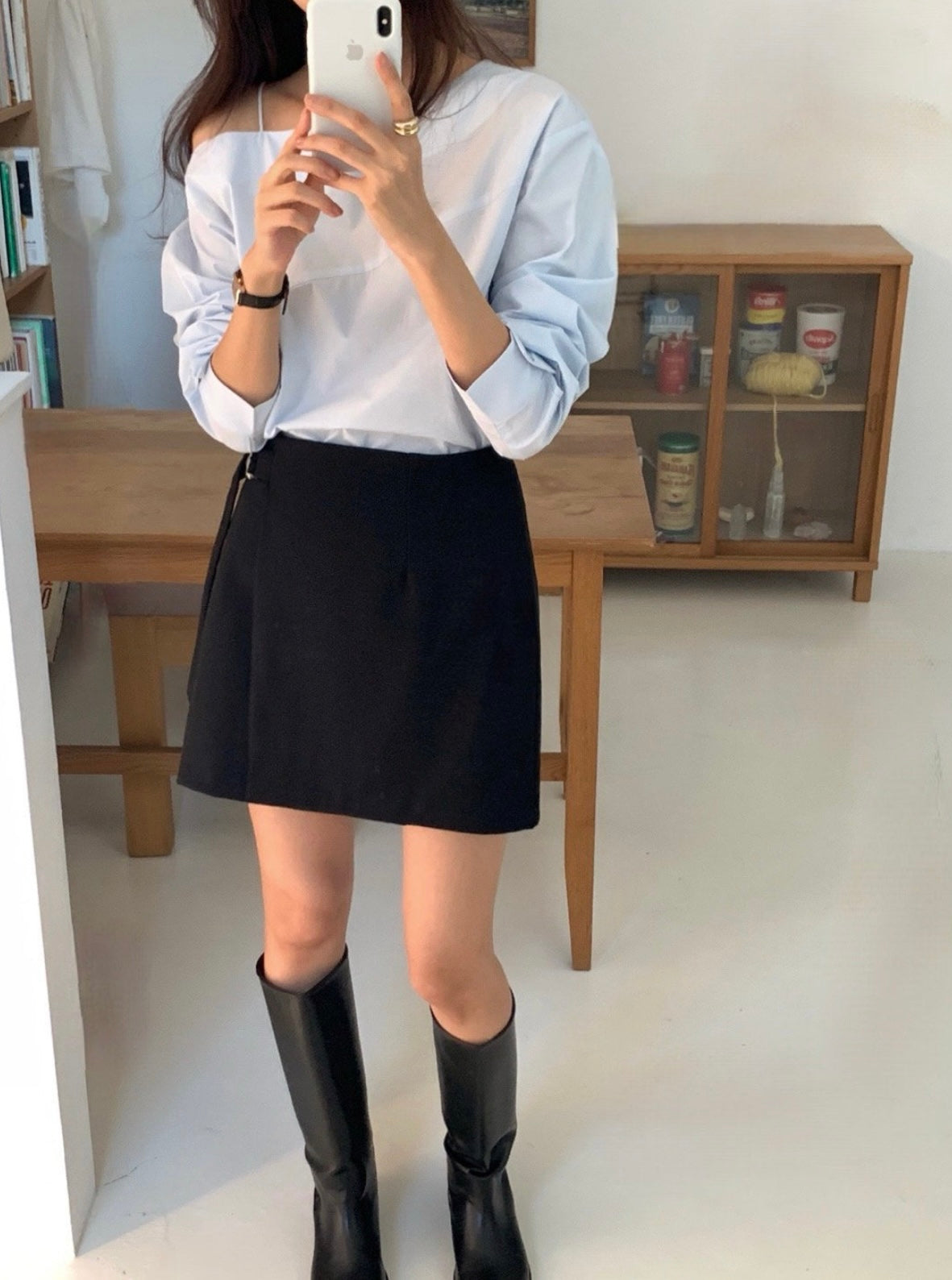 韓國丨純棉高腰SK