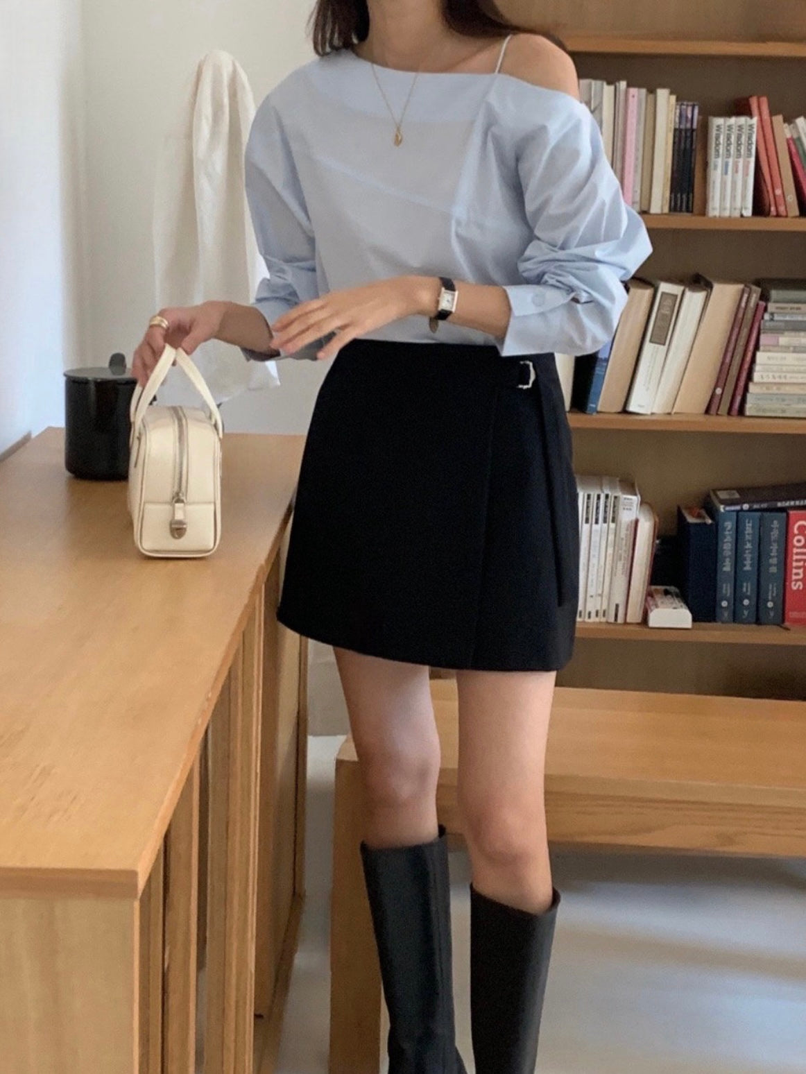 韓國丨純棉高腰SK