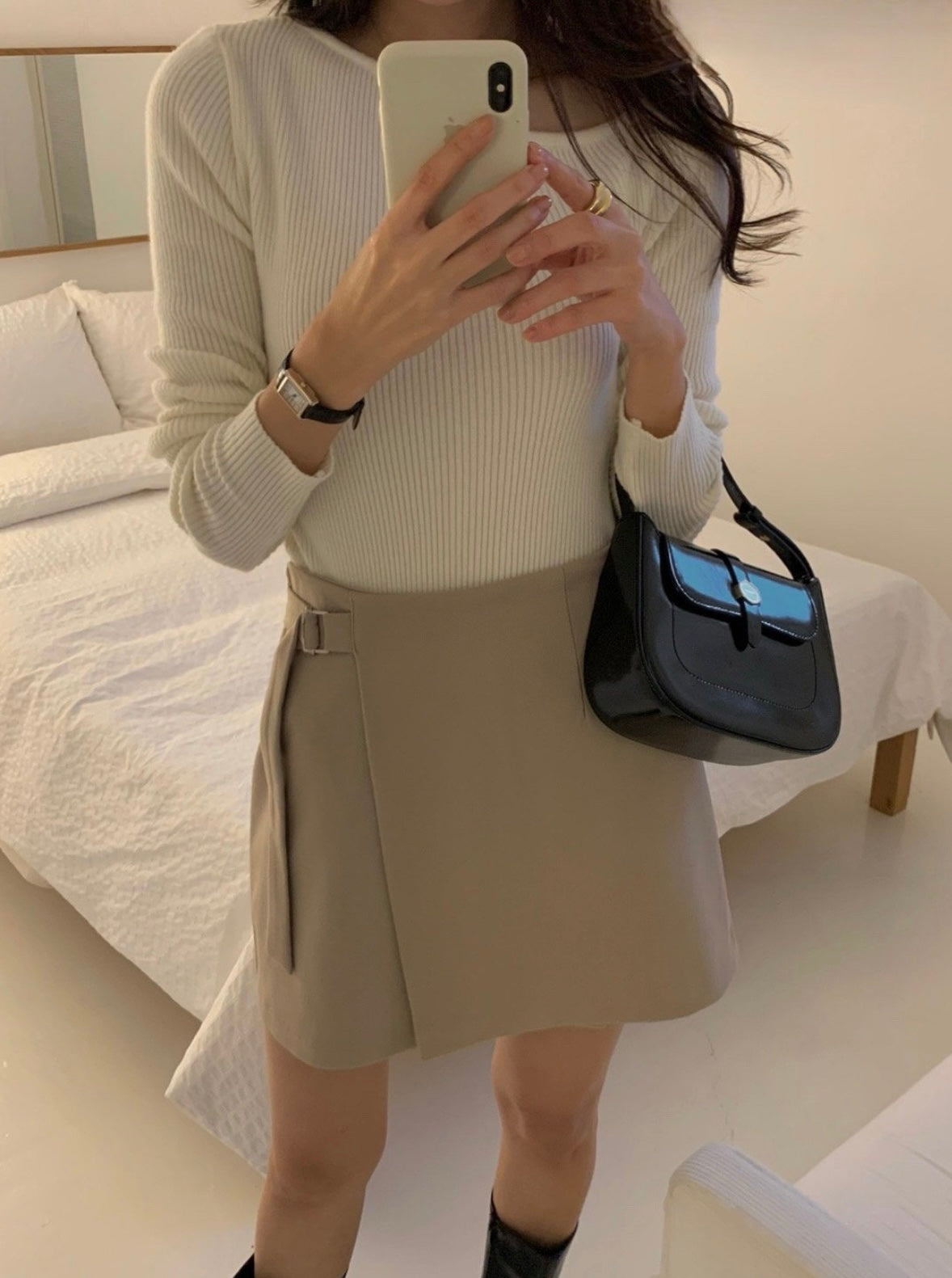 韓國丨純棉高腰SK