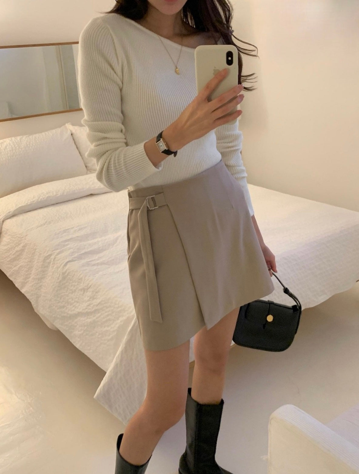 韓國丨純棉高腰SK
