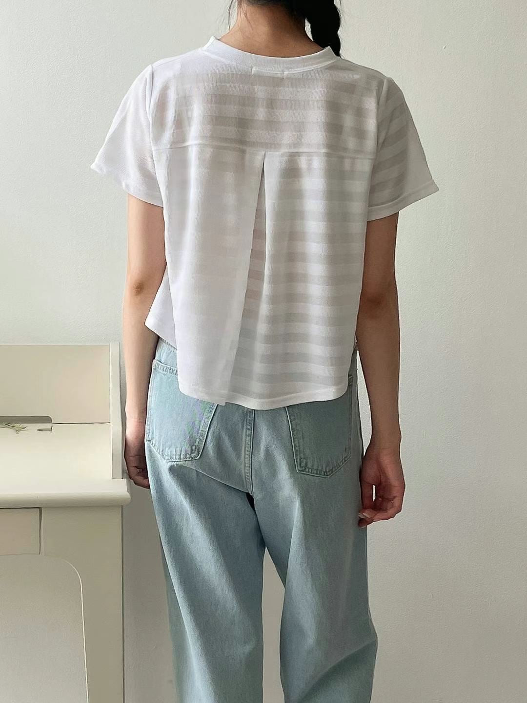 韓國丨間紋傘型TOP