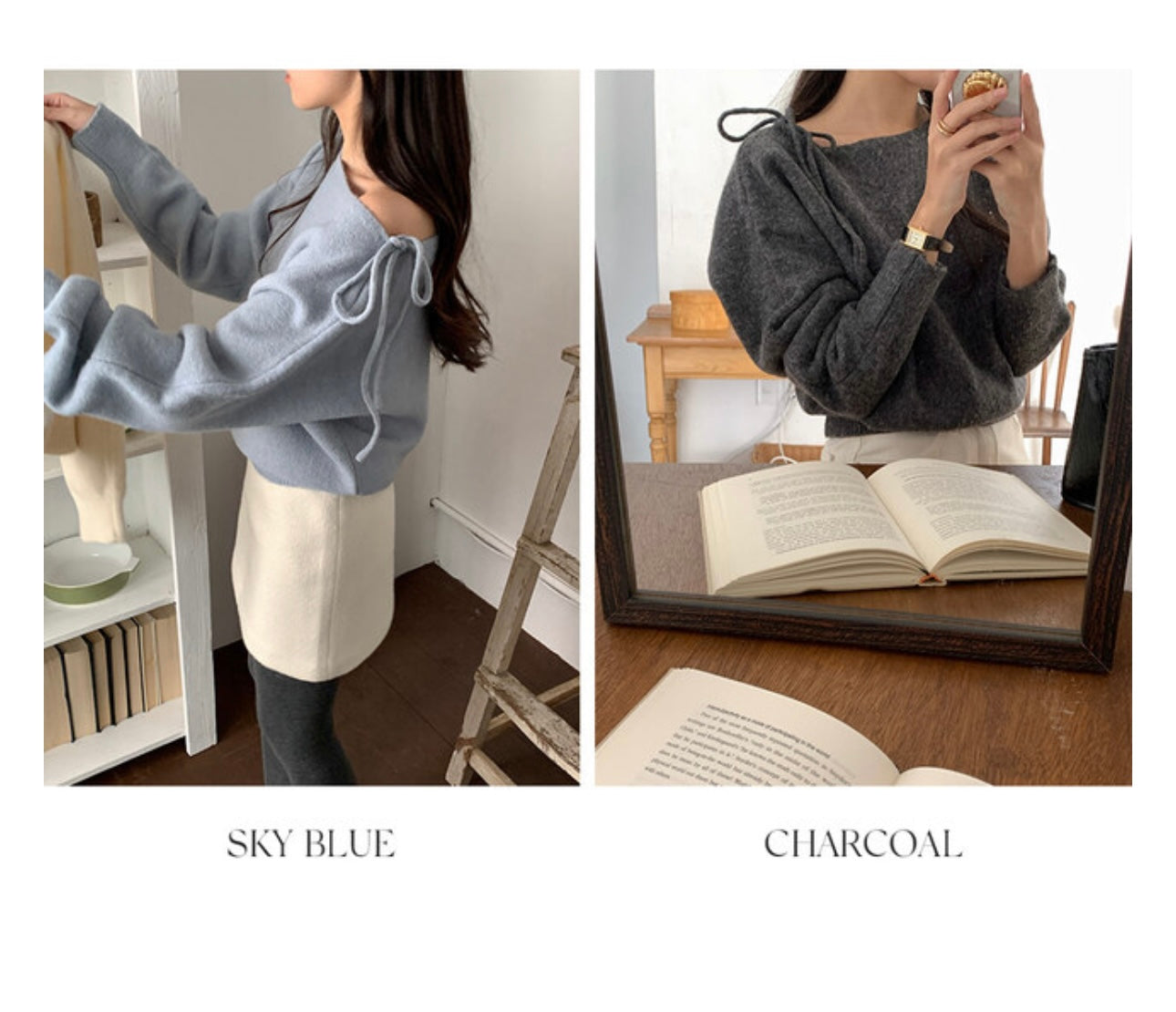 韓國丨2 WAYS RIBBON KNIT