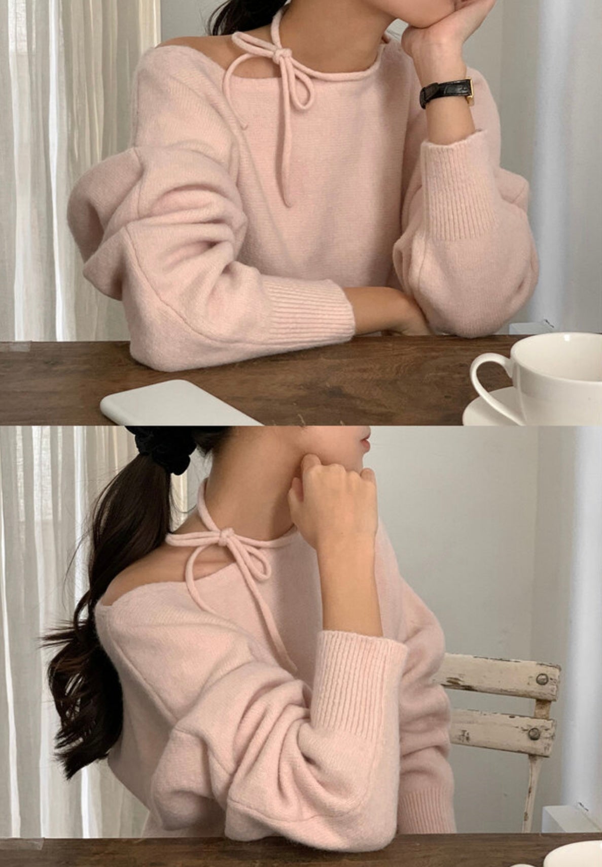 韓國丨2 WAYS RIBBON KNIT