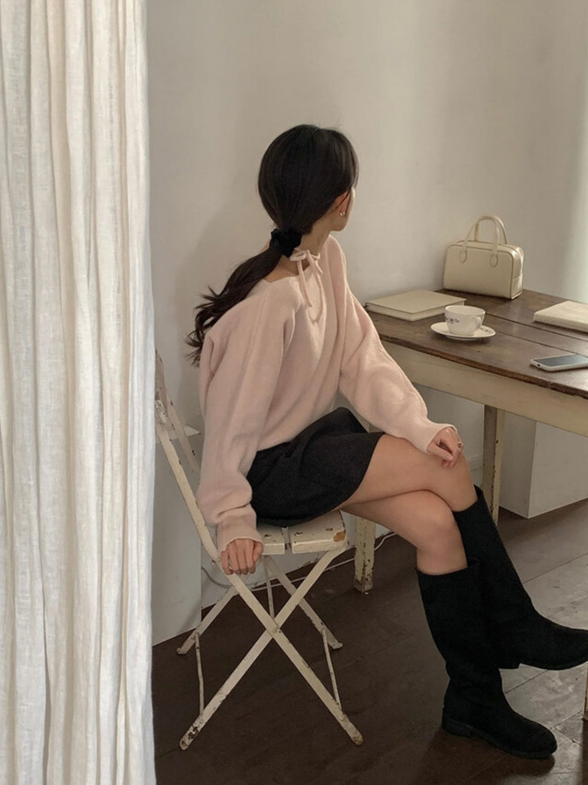 韓國丨2 WAYS RIBBON KNIT