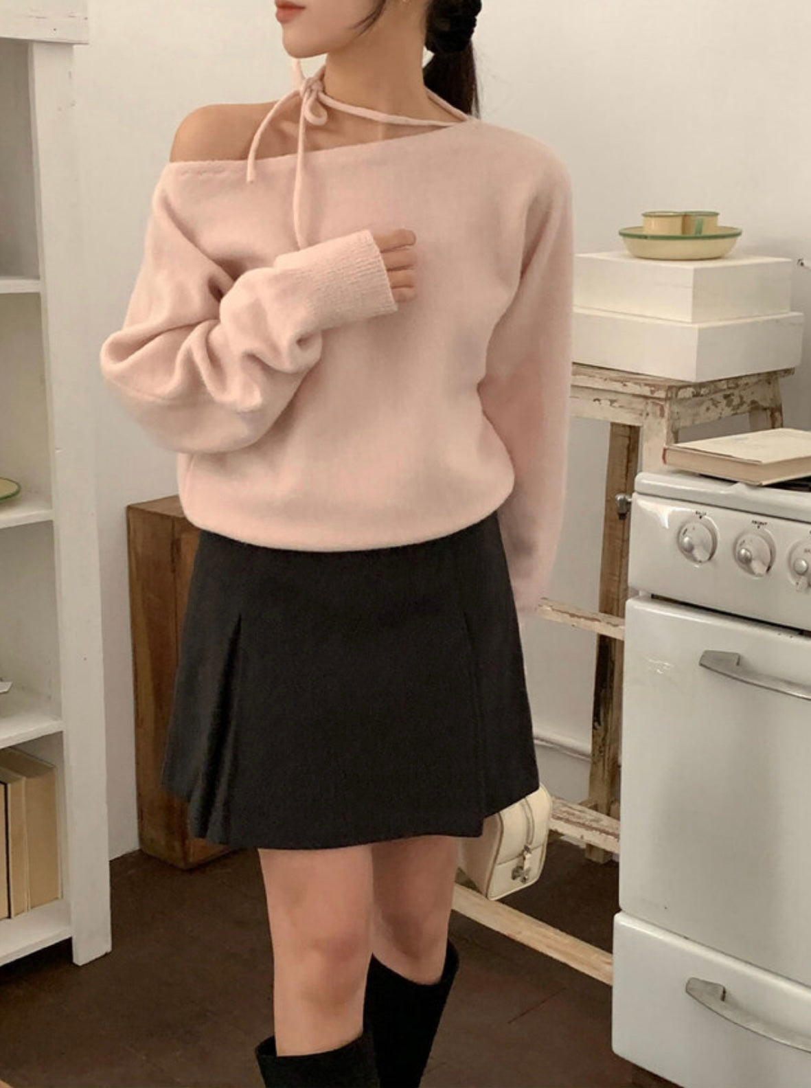 韓國丨2 WAYS RIBBON KNIT