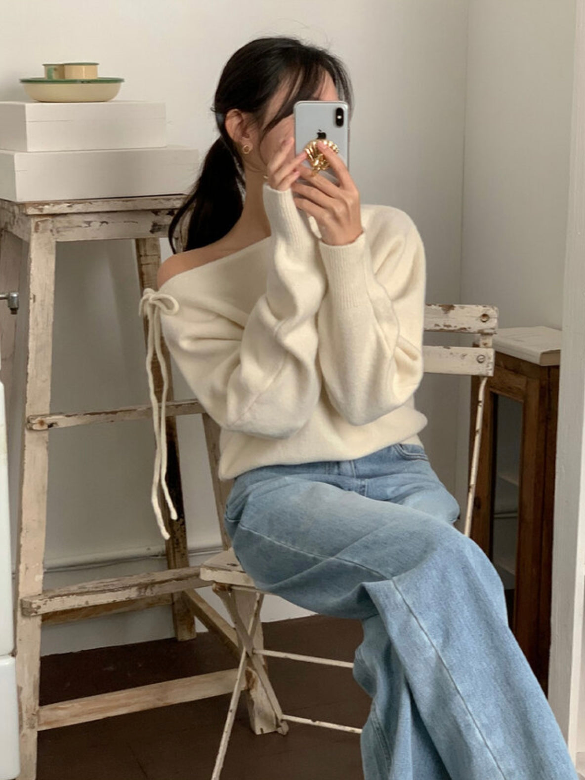 韓國丨2 WAYS RIBBON KNIT