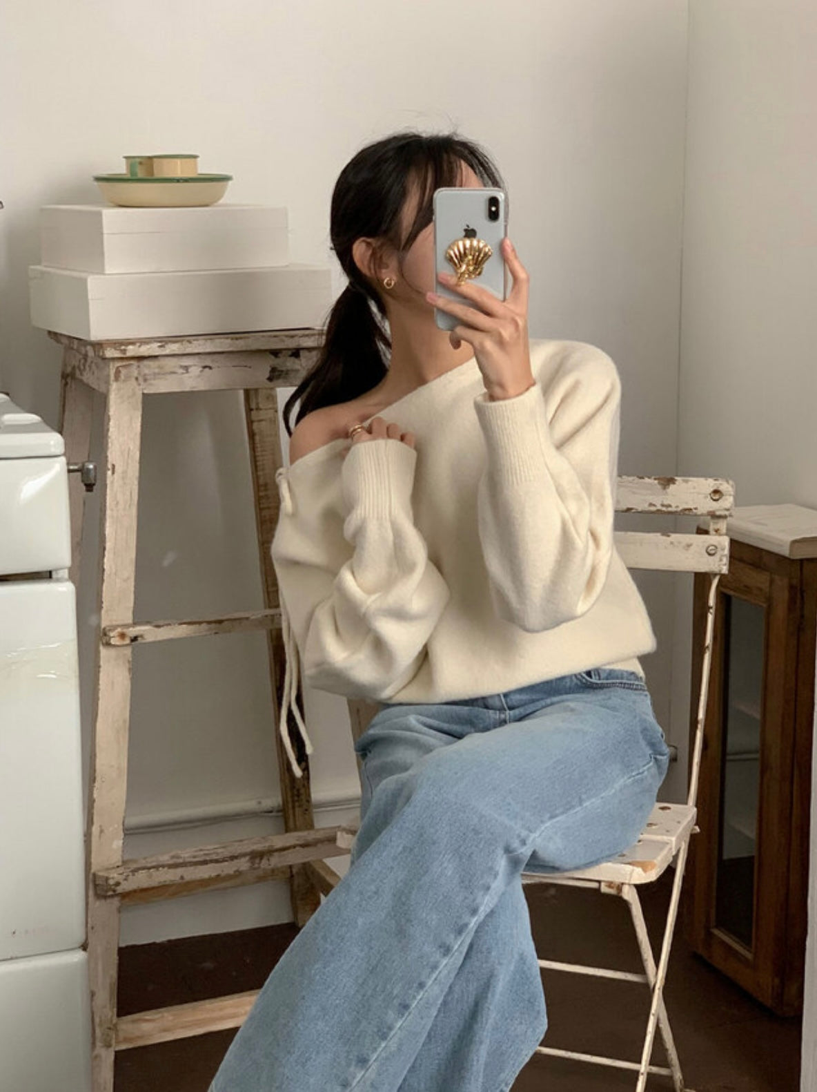 韓國丨2 WAYS RIBBON KNIT